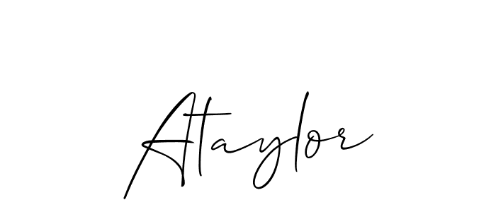 Also we have Ataylor name is the best signature style. Create professional handwritten signature collection using Allison_Script autograph style. Ataylor signature style 2 images and pictures png