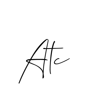 Best and Professional Signature Style for Atc. Allison_Script Best Signature Style Collection. Atc signature style 2 images and pictures png