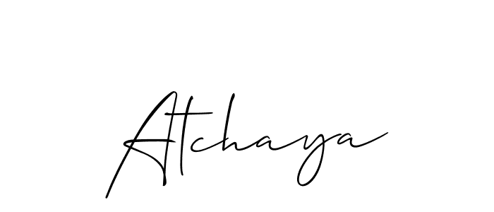 Make a beautiful signature design for name Atchaya. Use this online signature maker to create a handwritten signature for free. Atchaya signature style 2 images and pictures png