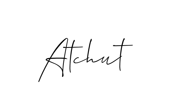 You should practise on your own different ways (Allison_Script) to write your name (Atchut) in signature. don't let someone else do it for you. Atchut signature style 2 images and pictures png