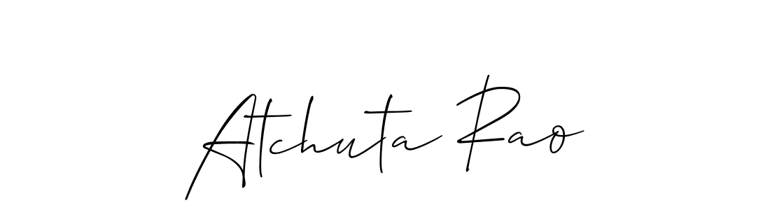 This is the best signature style for the Atchuta Rao name. Also you like these signature font (Allison_Script). Mix name signature. Atchuta Rao signature style 2 images and pictures png