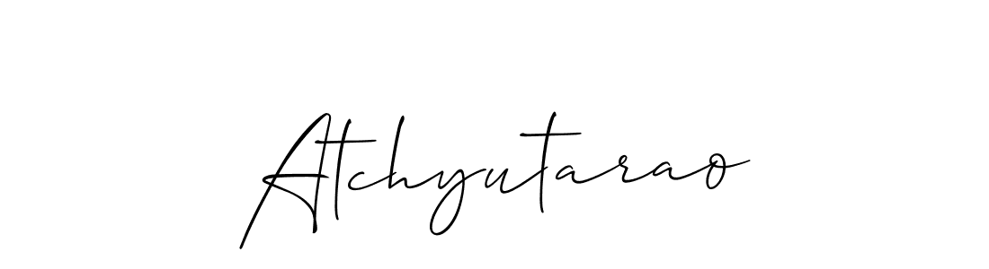 Make a beautiful signature design for name Atchyutarao. Use this online signature maker to create a handwritten signature for free. Atchyutarao signature style 2 images and pictures png