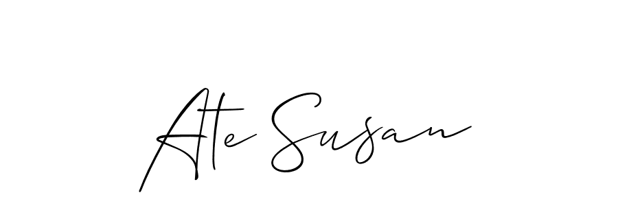 Make a beautiful signature design for name Ate Susan. Use this online signature maker to create a handwritten signature for free. Ate Susan signature style 2 images and pictures png