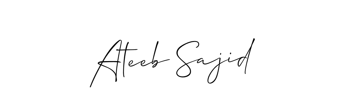 Here are the top 10 professional signature styles for the name Ateeb Sajid. These are the best autograph styles you can use for your name. Ateeb Sajid signature style 2 images and pictures png