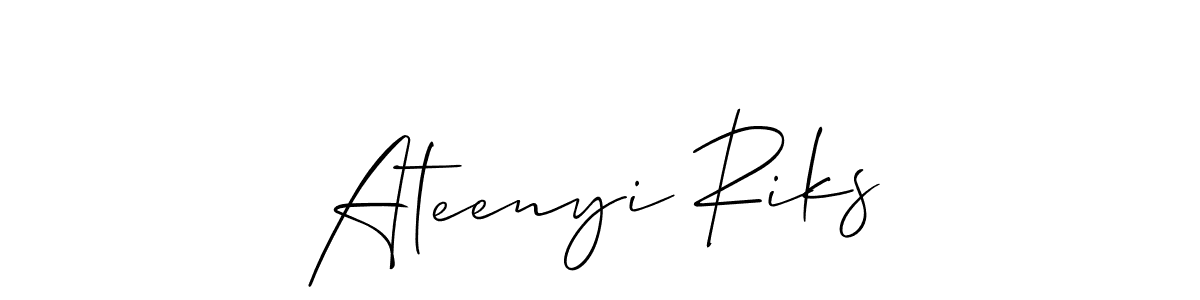 Once you've used our free online signature maker to create your best signature Allison_Script style, it's time to enjoy all of the benefits that Ateenyi Riks name signing documents. Ateenyi Riks signature style 2 images and pictures png