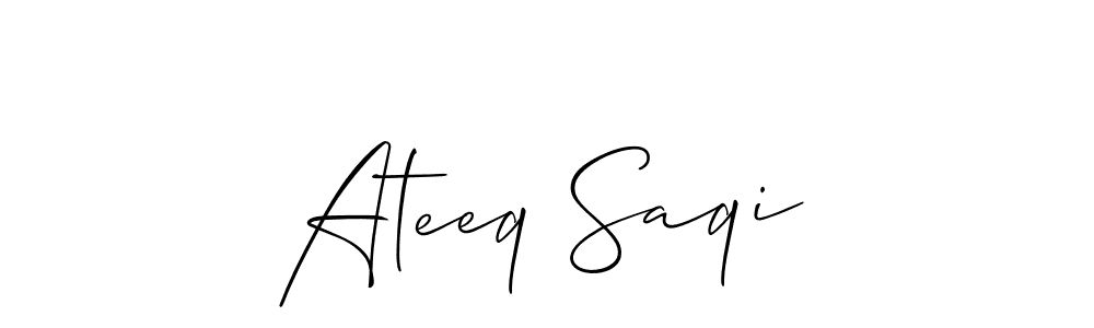 Make a beautiful signature design for name Ateeq Saqi. Use this online signature maker to create a handwritten signature for free. Ateeq Saqi signature style 2 images and pictures png