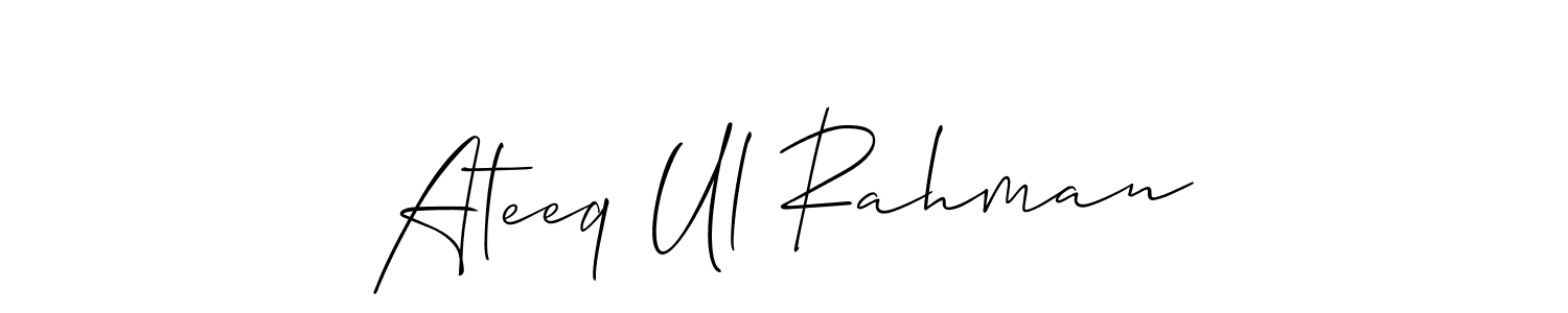 Make a beautiful signature design for name Ateeq Ul Rahman. Use this online signature maker to create a handwritten signature for free. Ateeq Ul Rahman signature style 2 images and pictures png