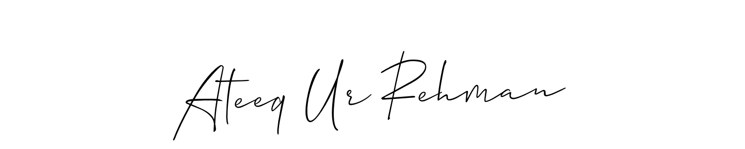 How to Draw Ateeq Ur Rehman signature style? Allison_Script is a latest design signature styles for name Ateeq Ur Rehman. Ateeq Ur Rehman signature style 2 images and pictures png