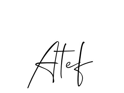 Best and Professional Signature Style for Atef. Allison_Script Best Signature Style Collection. Atef signature style 2 images and pictures png