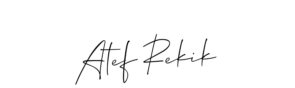 Once you've used our free online signature maker to create your best signature Allison_Script style, it's time to enjoy all of the benefits that Atef Rekik name signing documents. Atef Rekik signature style 2 images and pictures png