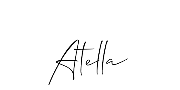 Make a beautiful signature design for name Atella. Use this online signature maker to create a handwritten signature for free. Atella signature style 2 images and pictures png