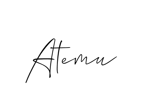 Best and Professional Signature Style for Atemu. Allison_Script Best Signature Style Collection. Atemu signature style 2 images and pictures png