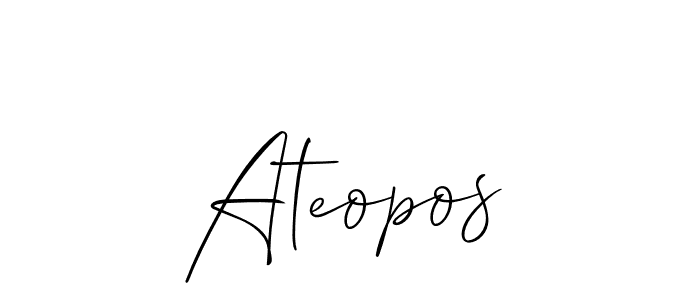 Also we have Ateopos name is the best signature style. Create professional handwritten signature collection using Allison_Script autograph style. Ateopos signature style 2 images and pictures png