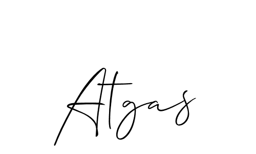 How to make Atgas name signature. Use Allison_Script style for creating short signs online. This is the latest handwritten sign. Atgas signature style 2 images and pictures png