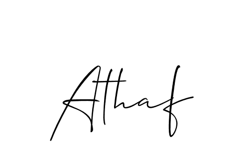 How to make Athaf name signature. Use Allison_Script style for creating short signs online. This is the latest handwritten sign. Athaf signature style 2 images and pictures png