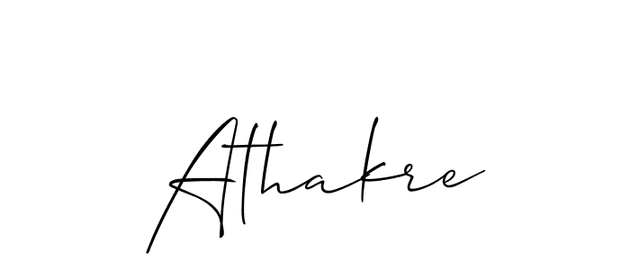 Also we have Athakre name is the best signature style. Create professional handwritten signature collection using Allison_Script autograph style. Athakre signature style 2 images and pictures png