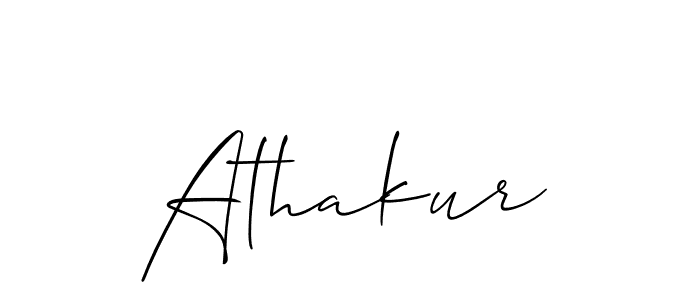 You should practise on your own different ways (Allison_Script) to write your name (Athakur) in signature. don't let someone else do it for you. Athakur signature style 2 images and pictures png