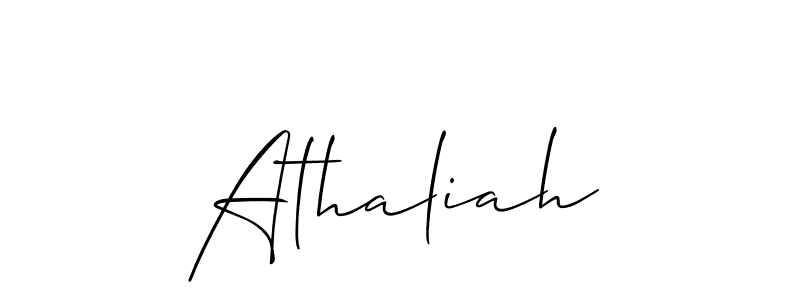 Athaliah stylish signature style. Best Handwritten Sign (Allison_Script) for my name. Handwritten Signature Collection Ideas for my name Athaliah. Athaliah signature style 2 images and pictures png