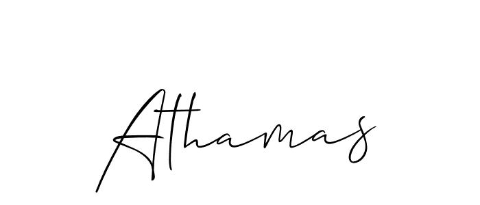 Best and Professional Signature Style for Athamas. Allison_Script Best Signature Style Collection. Athamas signature style 2 images and pictures png