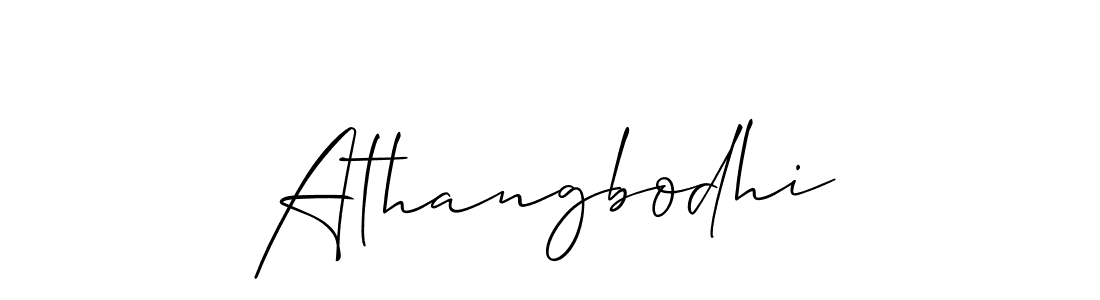 Also we have Athangbodhi name is the best signature style. Create professional handwritten signature collection using Allison_Script autograph style. Athangbodhi signature style 2 images and pictures png