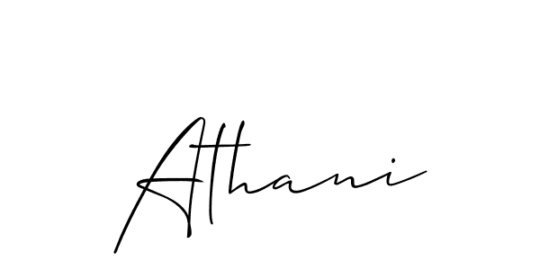 Also You can easily find your signature by using the search form. We will create Athani name handwritten signature images for you free of cost using Allison_Script sign style. Athani signature style 2 images and pictures png