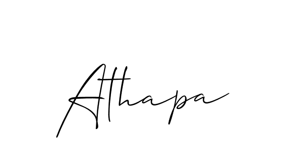 Make a beautiful signature design for name Athapa. Use this online signature maker to create a handwritten signature for free. Athapa signature style 2 images and pictures png