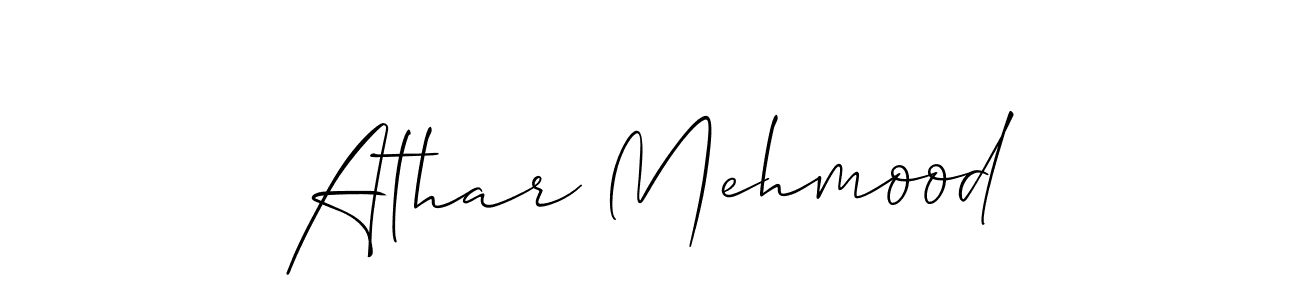 This is the best signature style for the Athar Mehmood name. Also you like these signature font (Allison_Script). Mix name signature. Athar Mehmood signature style 2 images and pictures png