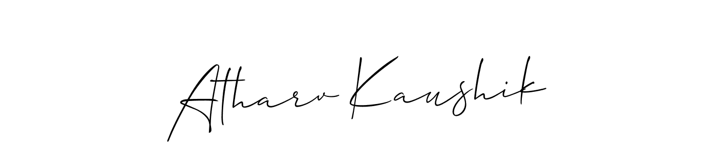 Best and Professional Signature Style for Atharv Kaushik. Allison_Script Best Signature Style Collection. Atharv Kaushik signature style 2 images and pictures png