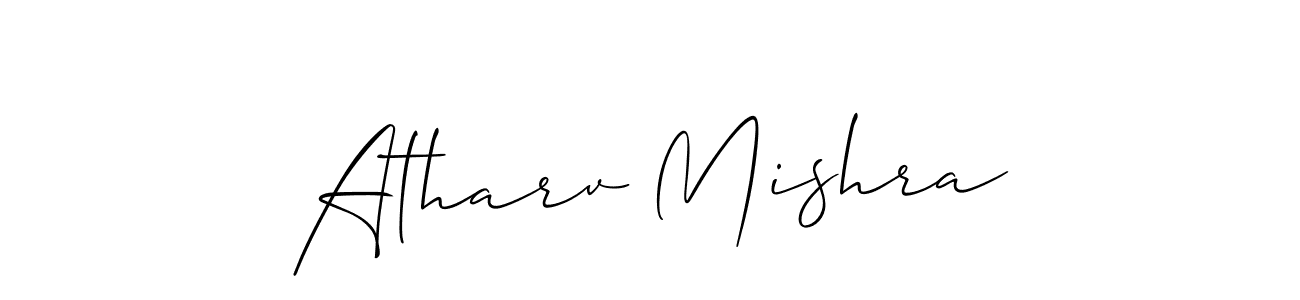 Create a beautiful signature design for name Atharv Mishra. With this signature (Allison_Script) fonts, you can make a handwritten signature for free. Atharv Mishra signature style 2 images and pictures png