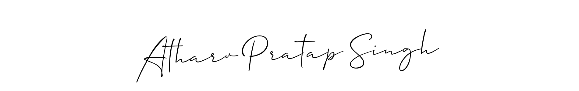 It looks lik you need a new signature style for name Atharv Pratap Singh. Design unique handwritten (Allison_Script) signature with our free signature maker in just a few clicks. Atharv Pratap Singh signature style 2 images and pictures png