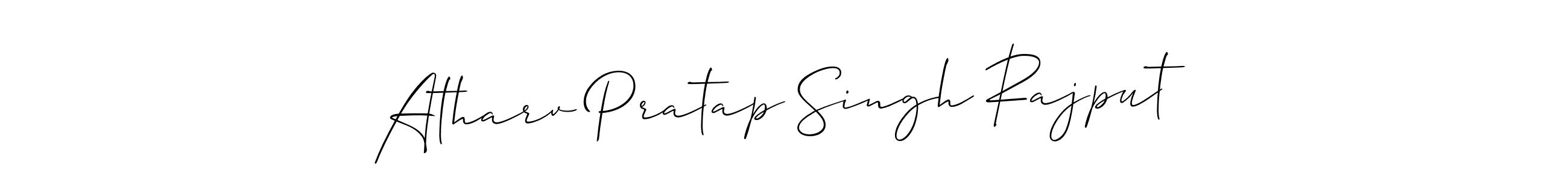 How to make Atharv Pratap Singh Rajput signature? Allison_Script is a professional autograph style. Create handwritten signature for Atharv Pratap Singh Rajput name. Atharv Pratap Singh Rajput signature style 2 images and pictures png