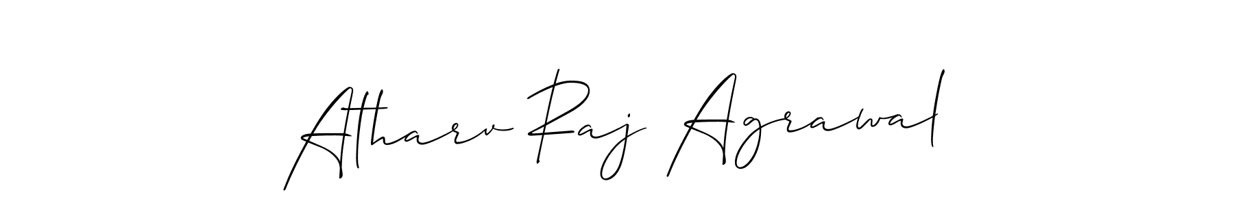 How to Draw Atharv Raj Agrawal signature style? Allison_Script is a latest design signature styles for name Atharv Raj Agrawal. Atharv Raj Agrawal signature style 2 images and pictures png