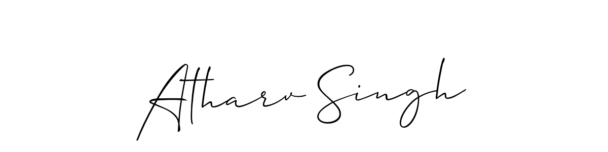 Use a signature maker to create a handwritten signature online. With this signature software, you can design (Allison_Script) your own signature for name Atharv Singh. Atharv Singh signature style 2 images and pictures png