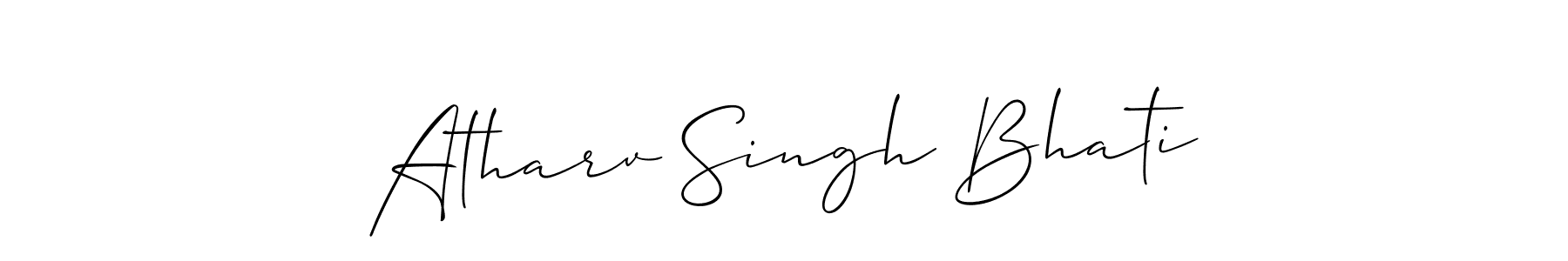 Use a signature maker to create a handwritten signature online. With this signature software, you can design (Allison_Script) your own signature for name Atharv Singh Bhati. Atharv Singh Bhati signature style 2 images and pictures png