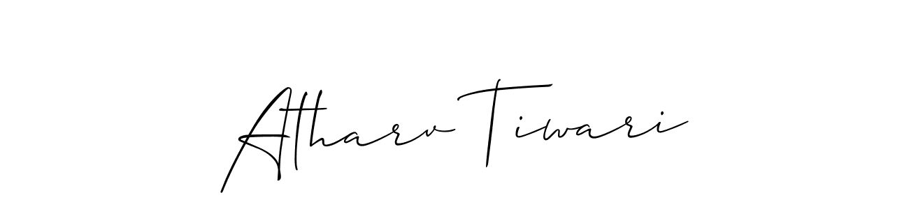 Similarly Allison_Script is the best handwritten signature design. Signature creator online .You can use it as an online autograph creator for name Atharv Tiwari. Atharv Tiwari signature style 2 images and pictures png