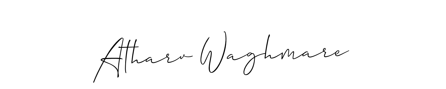 Also You can easily find your signature by using the search form. We will create Atharv Waghmare name handwritten signature images for you free of cost using Allison_Script sign style. Atharv Waghmare signature style 2 images and pictures png