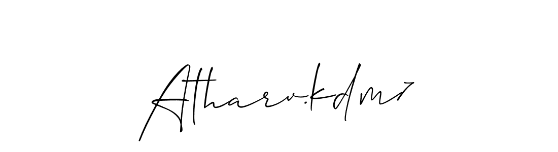 Make a beautiful signature design for name Atharv.kdm7. Use this online signature maker to create a handwritten signature for free. Atharv.kdm7 signature style 2 images and pictures png