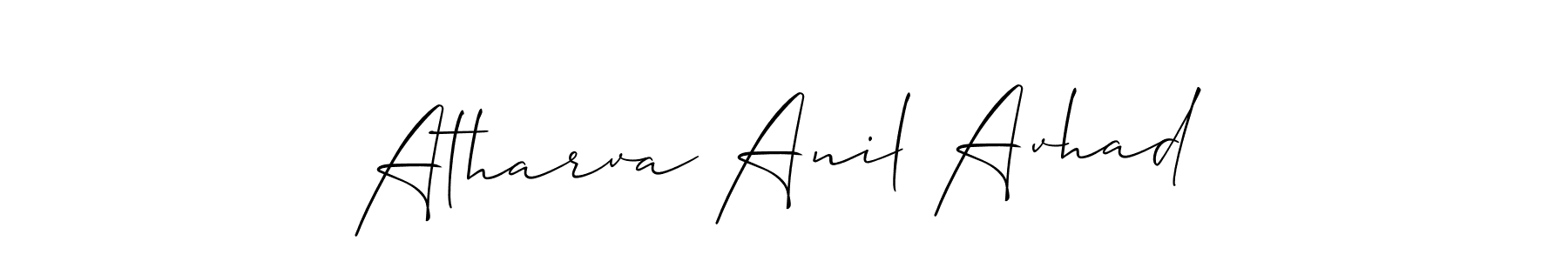 Make a short Atharva Anil Avhad signature style. Manage your documents anywhere anytime using Allison_Script. Create and add eSignatures, submit forms, share and send files easily. Atharva Anil Avhad signature style 2 images and pictures png