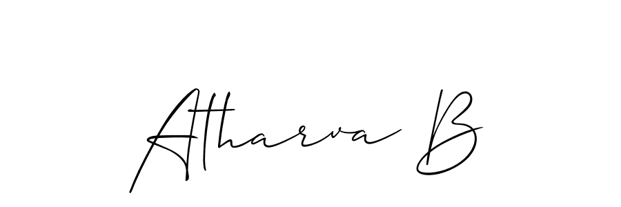 Best and Professional Signature Style for Atharva B. Allison_Script Best Signature Style Collection. Atharva B signature style 2 images and pictures png