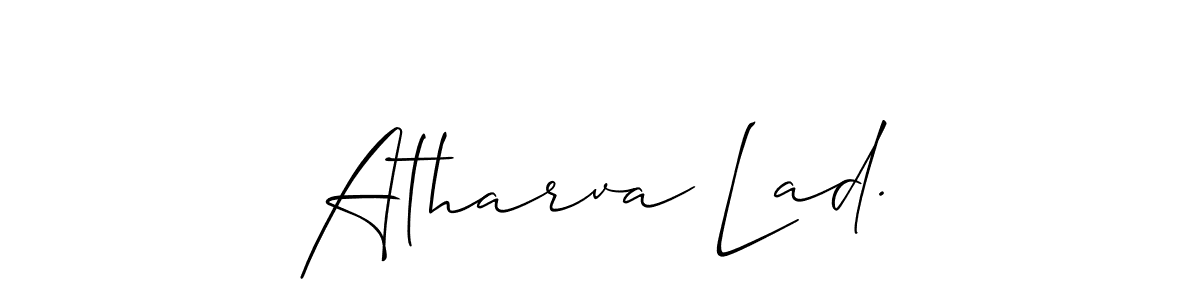 Design your own signature with our free online signature maker. With this signature software, you can create a handwritten (Allison_Script) signature for name Atharva Lad.. Atharva Lad. signature style 2 images and pictures png