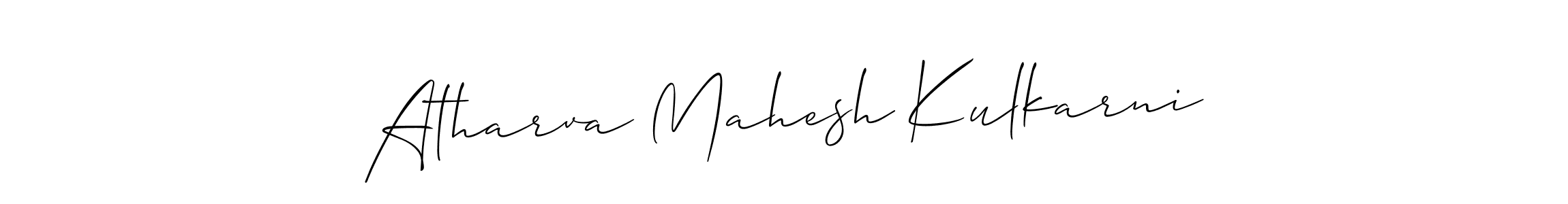 How to Draw Atharva Mahesh Kulkarni signature style? Allison_Script is a latest design signature styles for name Atharva Mahesh Kulkarni. Atharva Mahesh Kulkarni signature style 2 images and pictures png