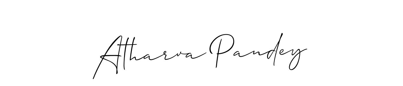 Best and Professional Signature Style for Atharva Pandey. Allison_Script Best Signature Style Collection. Atharva Pandey signature style 2 images and pictures png