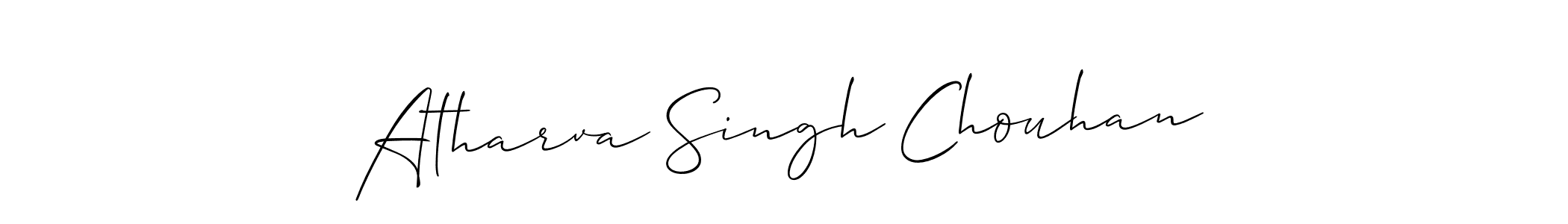 Also You can easily find your signature by using the search form. We will create Atharva Singh Chouhan name handwritten signature images for you free of cost using Allison_Script sign style. Atharva Singh Chouhan signature style 2 images and pictures png