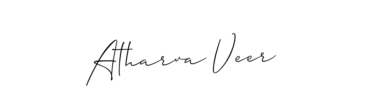 Create a beautiful signature design for name Atharva Veer. With this signature (Allison_Script) fonts, you can make a handwritten signature for free. Atharva Veer signature style 2 images and pictures png