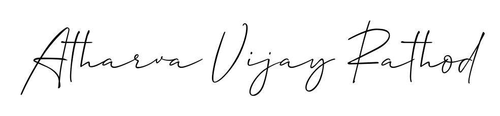 Looking for an artistic signature for Atharva Vijay Rathod? The Allison_Script calligraphy style gives a sophisticated flow suitable for business cards and emails. Atharva Vijay Rathod signature style 2 images and pictures png