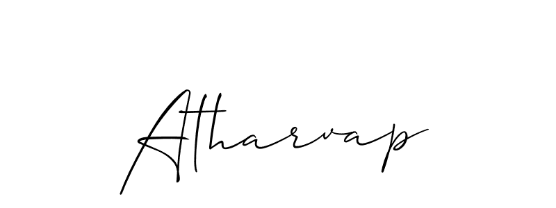 Also You can easily find your signature by using the search form. We will create Atharvap name handwritten signature images for you free of cost using Allison_Script sign style. Atharvap signature style 2 images and pictures png