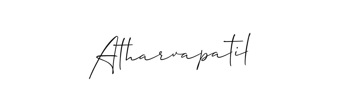 You should practise on your own different ways (Allison_Script) to write your name (Atharvapatil) in signature. don't let someone else do it for you. Atharvapatil signature style 2 images and pictures png