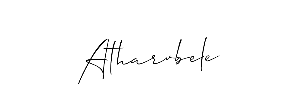 Create a beautiful signature design for name Atharvbele. With this signature (Allison_Script) fonts, you can make a handwritten signature for free. Atharvbele signature style 2 images and pictures png