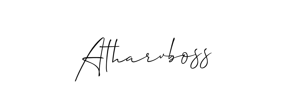 You should practise on your own different ways (Allison_Script) to write your name (Atharvboss) in signature. don't let someone else do it for you. Atharvboss signature style 2 images and pictures png