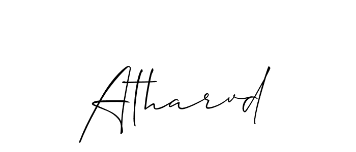 Design your own signature with our free online signature maker. With this signature software, you can create a handwritten (Allison_Script) signature for name Atharvd. Atharvd signature style 2 images and pictures png